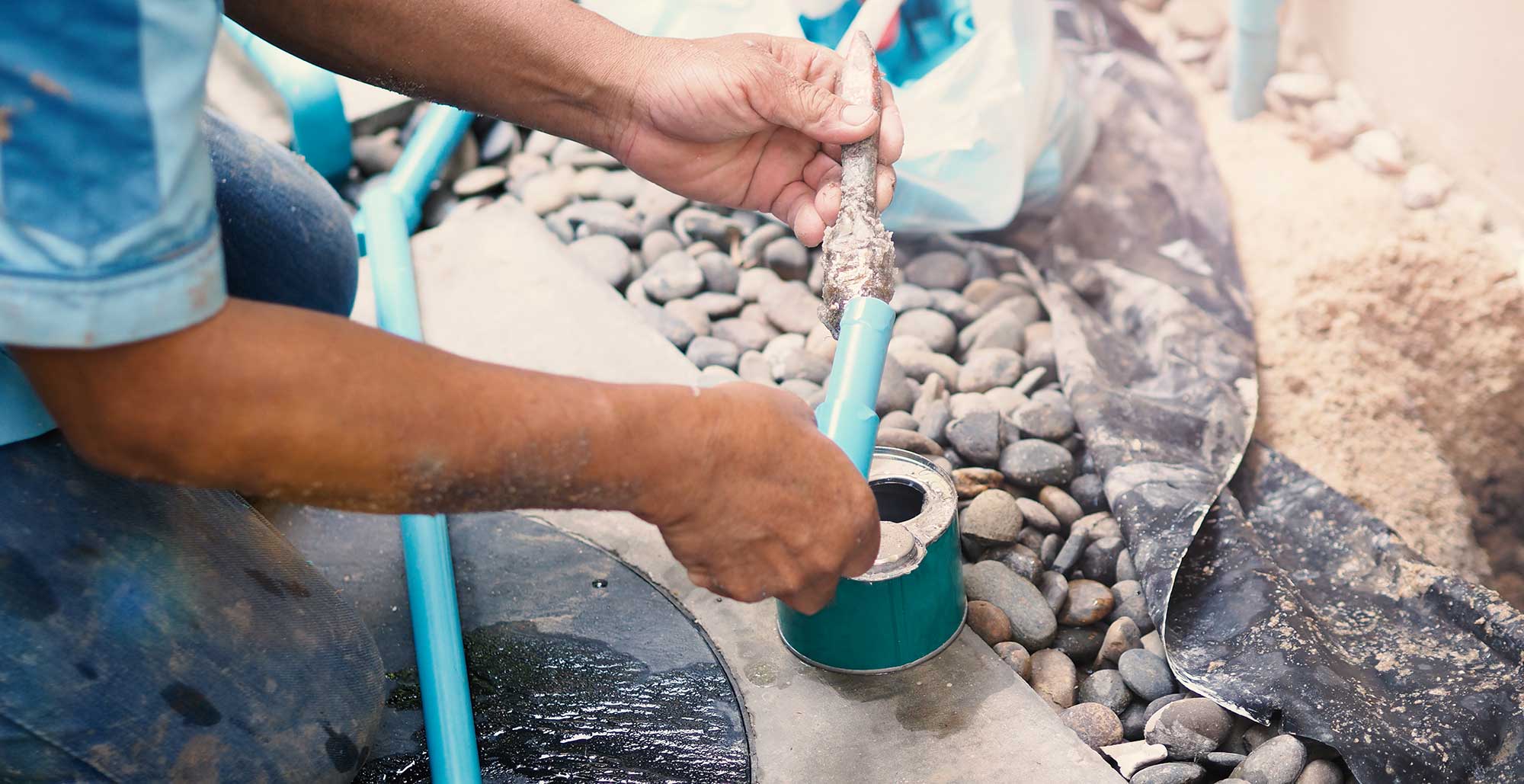 broken water pipe
