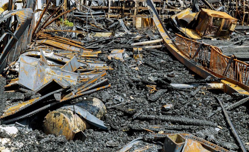post woolsey fire in near residential buildings